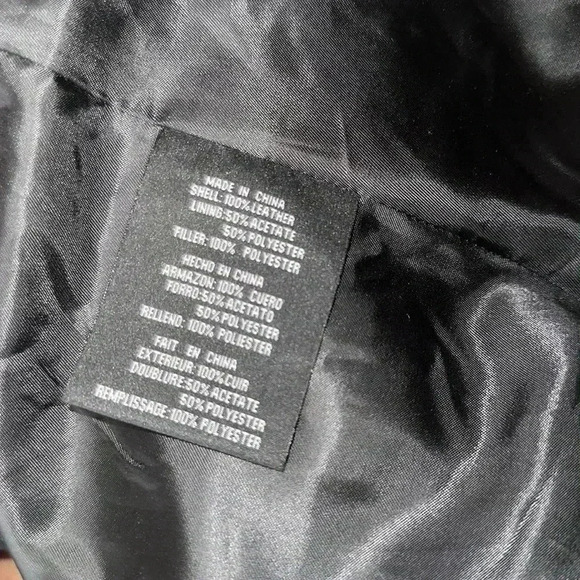 Decoded women’s black biker leather jacket size XL - Picture 10 of 10